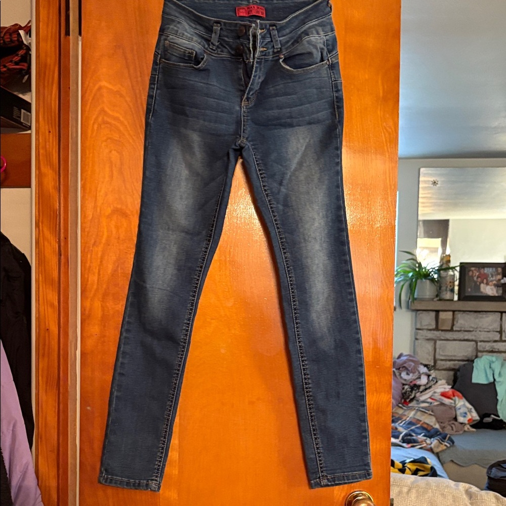 Wax Jean Dark Blue Skinny Jeans
